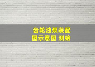 齿轮油泵装配图示意图 测绘